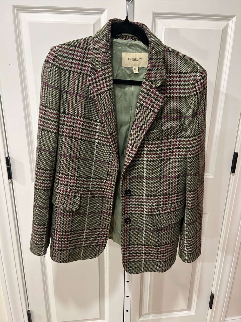 Burberry Plaid Blazer